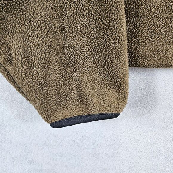 Woolrich Jacket Mens XL Brown Outdoor Fleece Full Zip - Picture 8 of 9